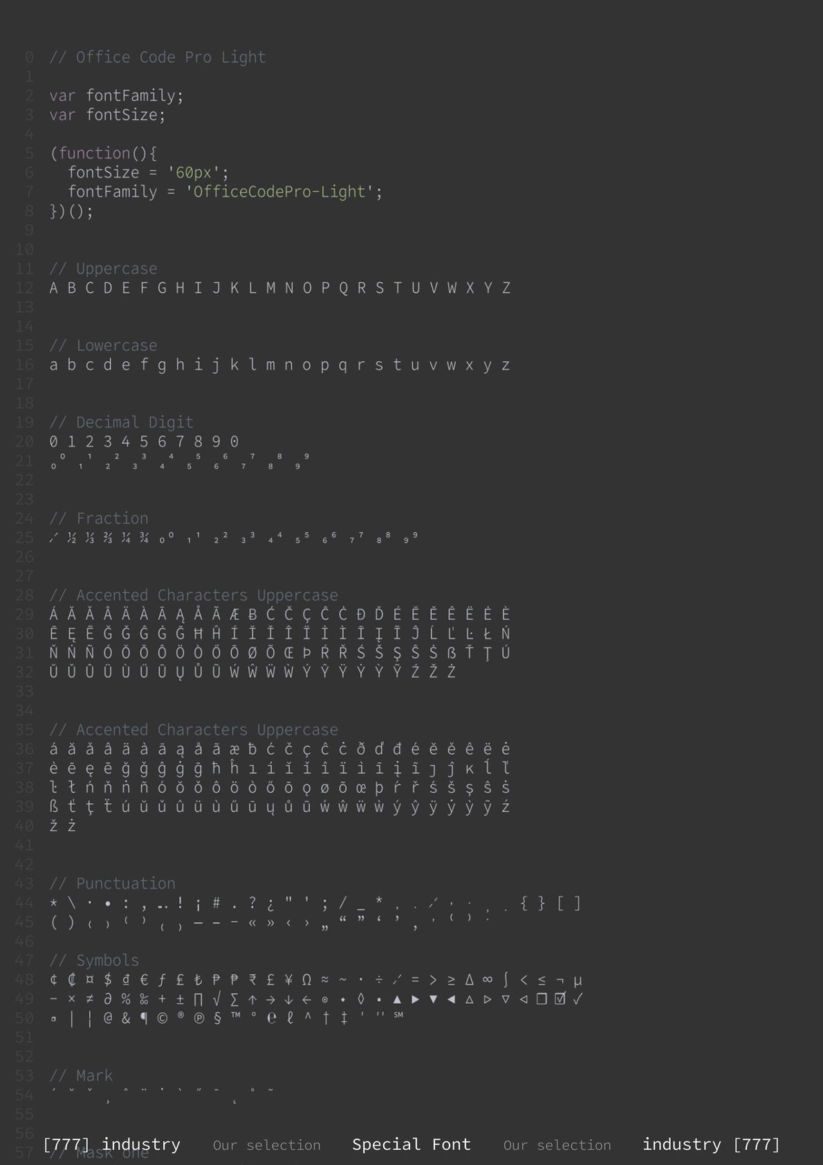 Special Font, page 50
