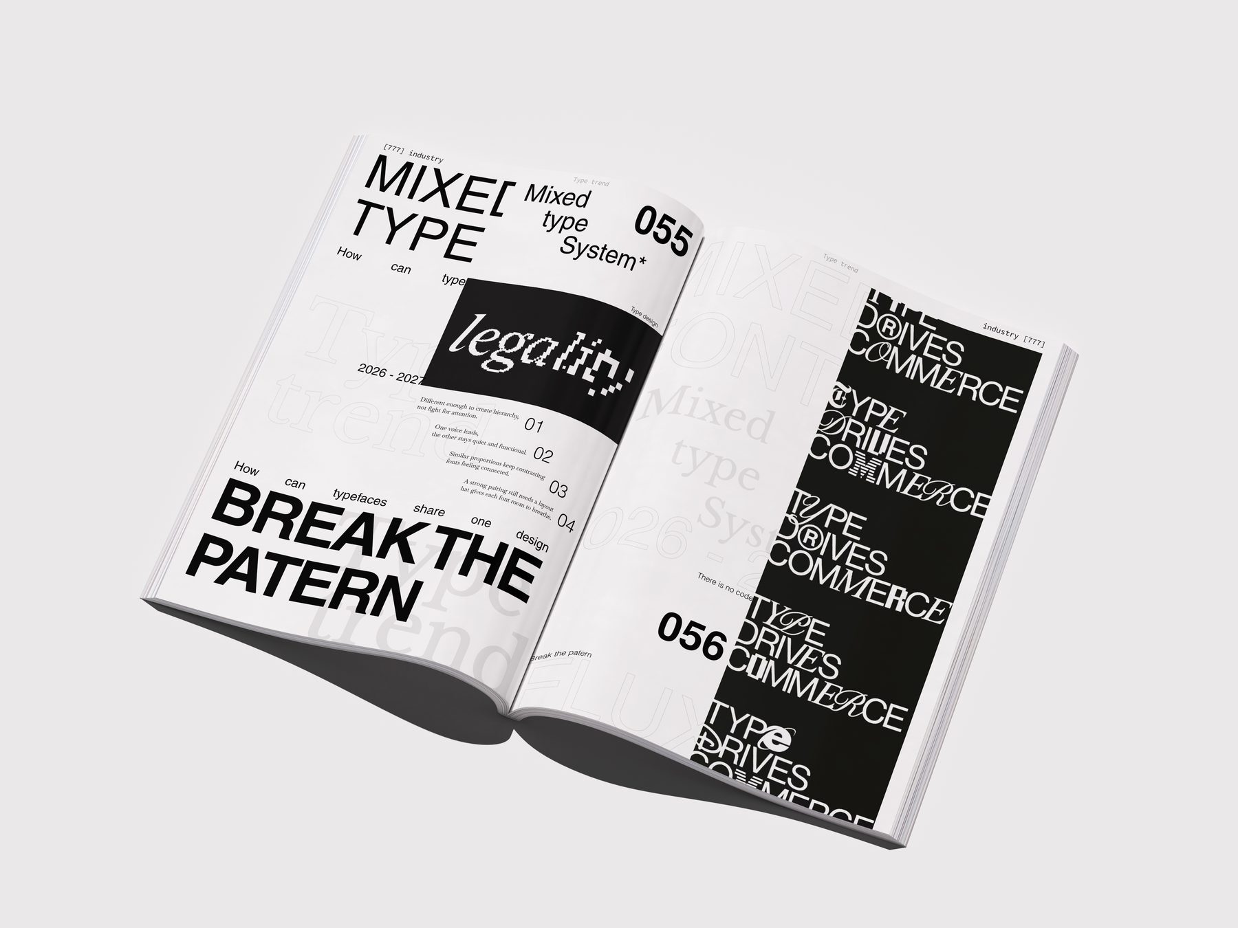 Double page Type Trend : Mixed Type, Break the pattern